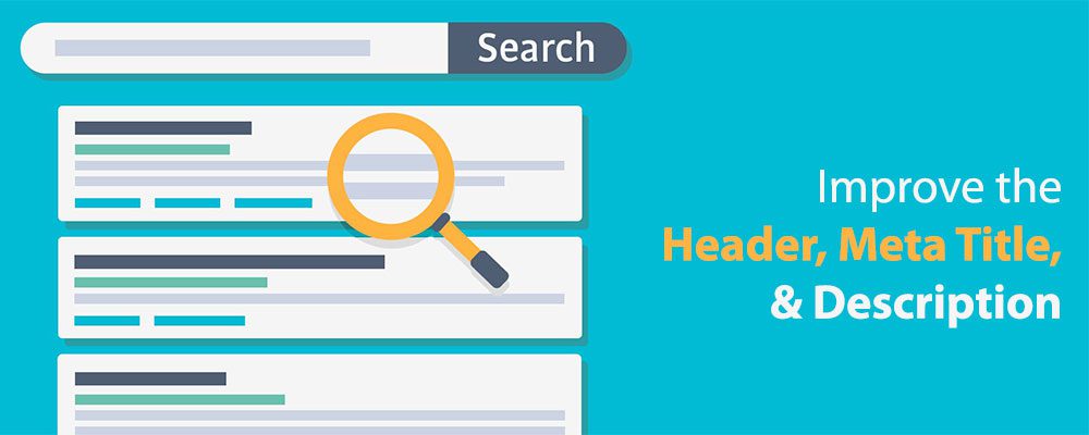 Improve the Header, Meta Title, and Description Improve the Header, Meta Title, and Description